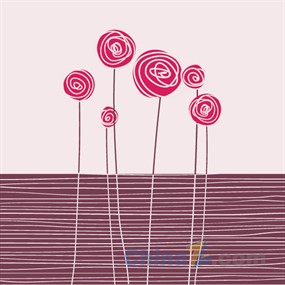 抽象花卉装饰背景图设计